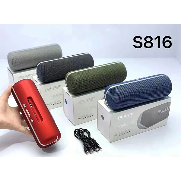 رنگ بندی  اسپیکر بلوتوثی قابل حمل KOLEER S816  کولییر مدل s816