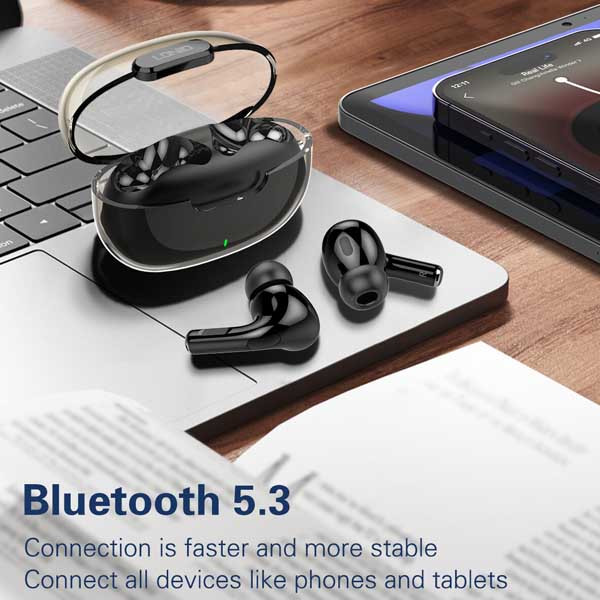 تصویر هندزفری بی سیم الدینیو مدل T02با بند تهران 1020