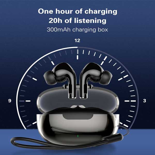 تصویر هندزفری بی سیم الدینیو مدل T02با بند همراه با پخش صدا تهران 1020