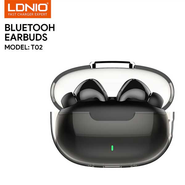 تصویر رنگ مشکی هندزفری بی سیم الدینیو مدل T02با بند تهران 1020