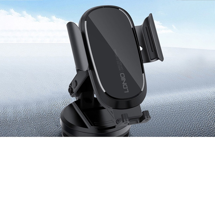 تصویر پایه نگهدارنده و شارژر بی سیم گوشی موبایل 15 وات الدینیو مدل MW21-1