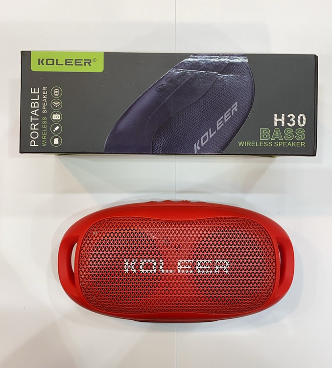 بسته بندی وشکل ظاهری اسپیکر قابل حمل KOLEER H30 کولییر مدل H30