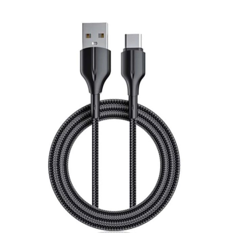 کابل تبدیل USB به USB-C الدینیو مدل LS851 طول 1 مترخاکستری تایپ سی TYPE Cجنس بدنه کنفی تهران 1020