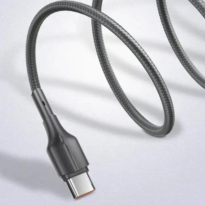 کابل تبدیل USB به USB-C الدینیو مدل LS851 طول 1 مترخاکستری تایپ سی TYPE Cجنس بدنه کنفی تهران 1020