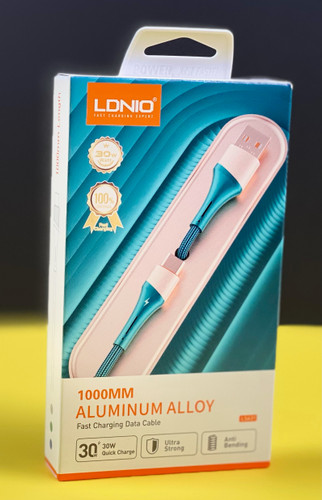 کابل تبدیل USB به USB-C الدینیو مدل LS631 طول 1 متر خاکستری رنگ تهران 1020