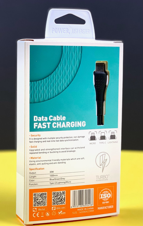 کابل الدینیو مدل LS671 تایپ سی سبزرنگ تهران 1020