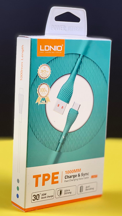 کابل الدینیو مدل LS671 تایپ سی سبزرنگ تهران 1020