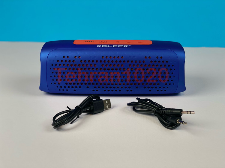 اسپیکر قابل حمل KOLEER S881 کولییر مدل اس 881 بلوتوثی سرمه ای تهران 1020 هنراه با سیم شارژر