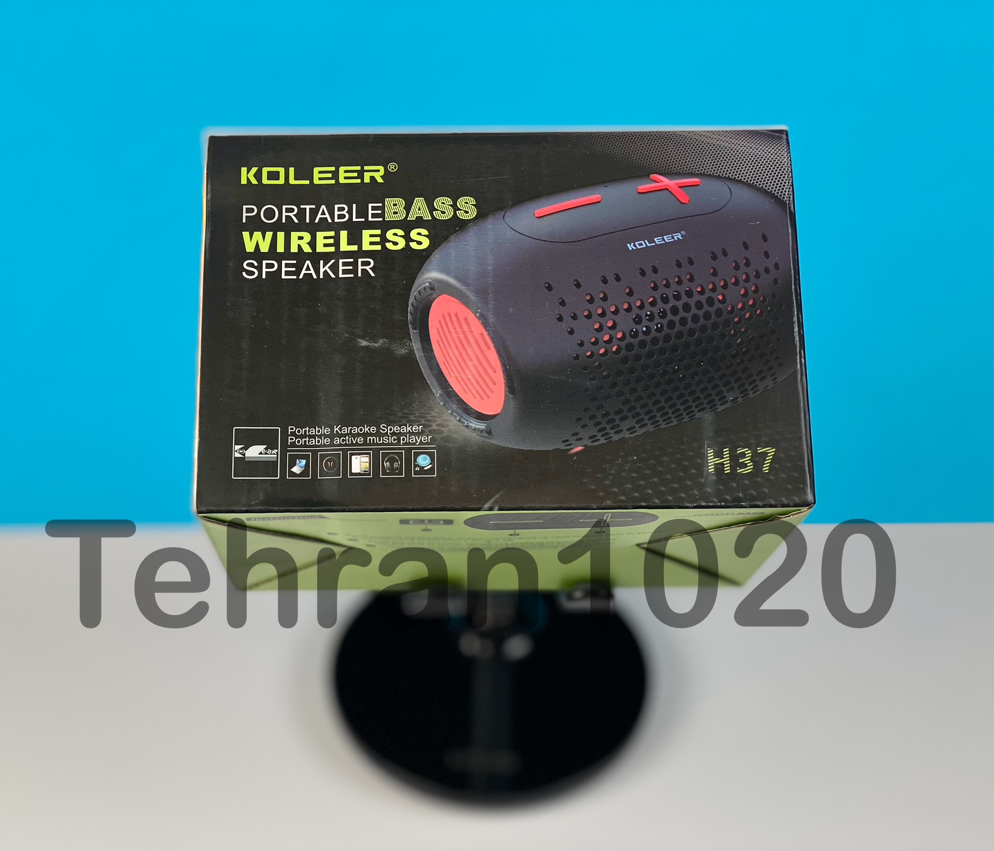 اسپیکر قابل حمل KOLEER H37 کولییر مدل اچ 37  بلوتوثی مشکی تهران 1020