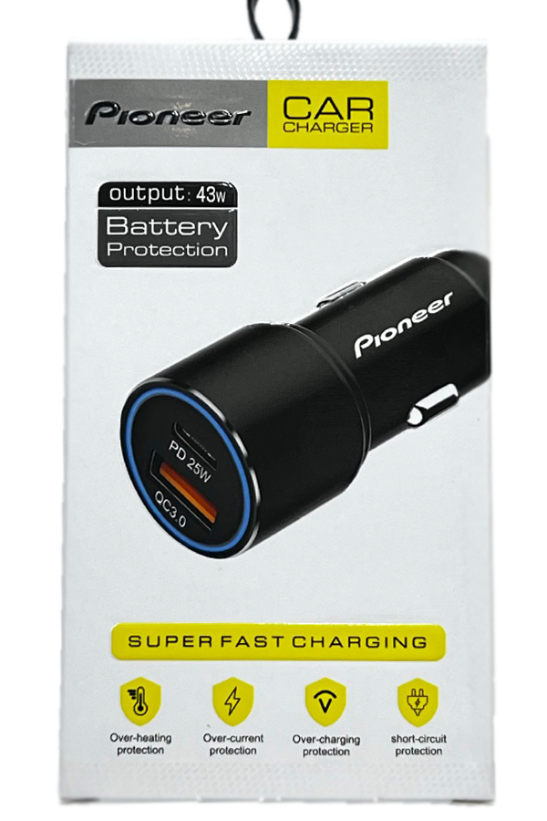 شارژر فندکی سوپرفست شارژ پایونییر مدل JET CHARGER